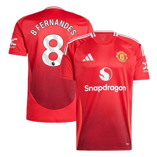 B.FERNANDES #8 Maillot domicile Manchester United 2024/25 Rouge