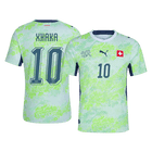 XHAKA #10 Maillot Suisse Extérieur - Coupe du Monde 2026 Vert Joueur