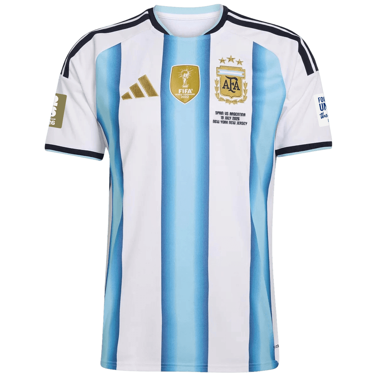 Argentine Domicile Maillot - Coupe du Monde 2026 Blue&White Joueur