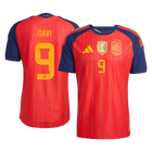 GAVI #9 Espagne Domicile Maillot - Coupe du Monde 2026 Rouge Joueur
