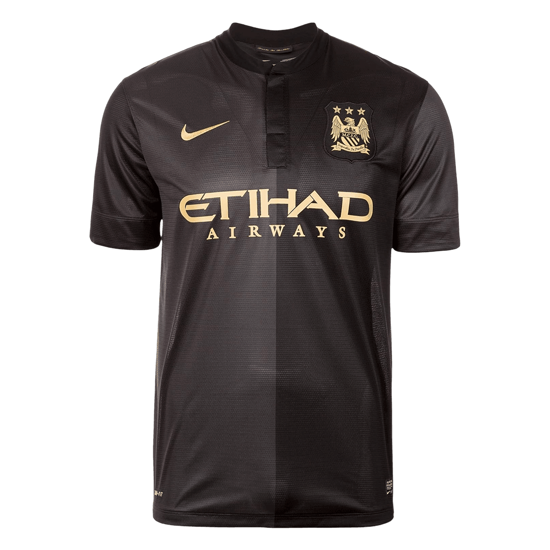 Maillot Rétro Extérieur Manchester City 2013/14 Noir