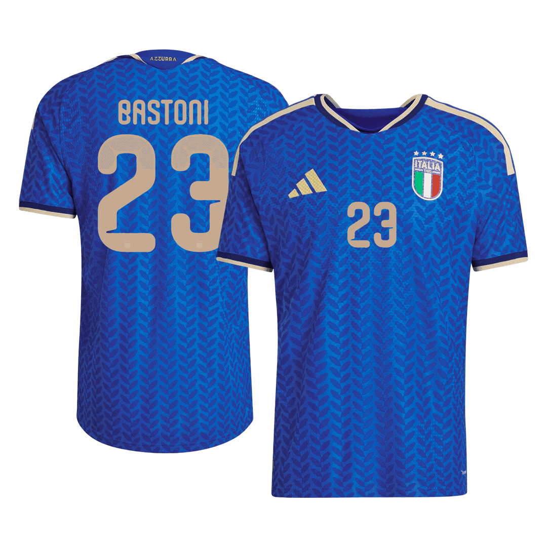 BASTONI #23 Italie Domicile Maillot - Coupe du Monde 2026 Bleu Joueur