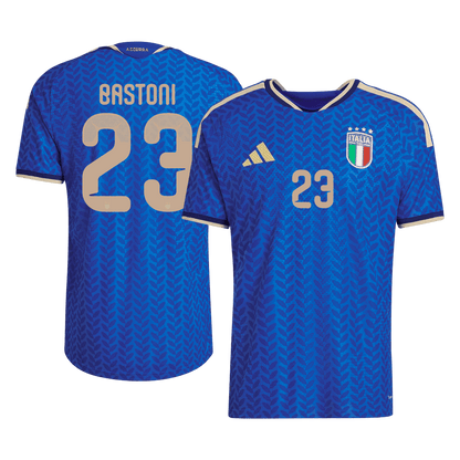 BASTONI #23 Italie Domicile Maillot - Coupe du Monde 2026 Bleu Joueur