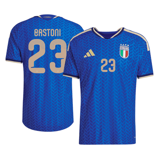 BASTONI #23 Italie Domicile Maillot - Coupe du Monde 2026 Bleu Joueur