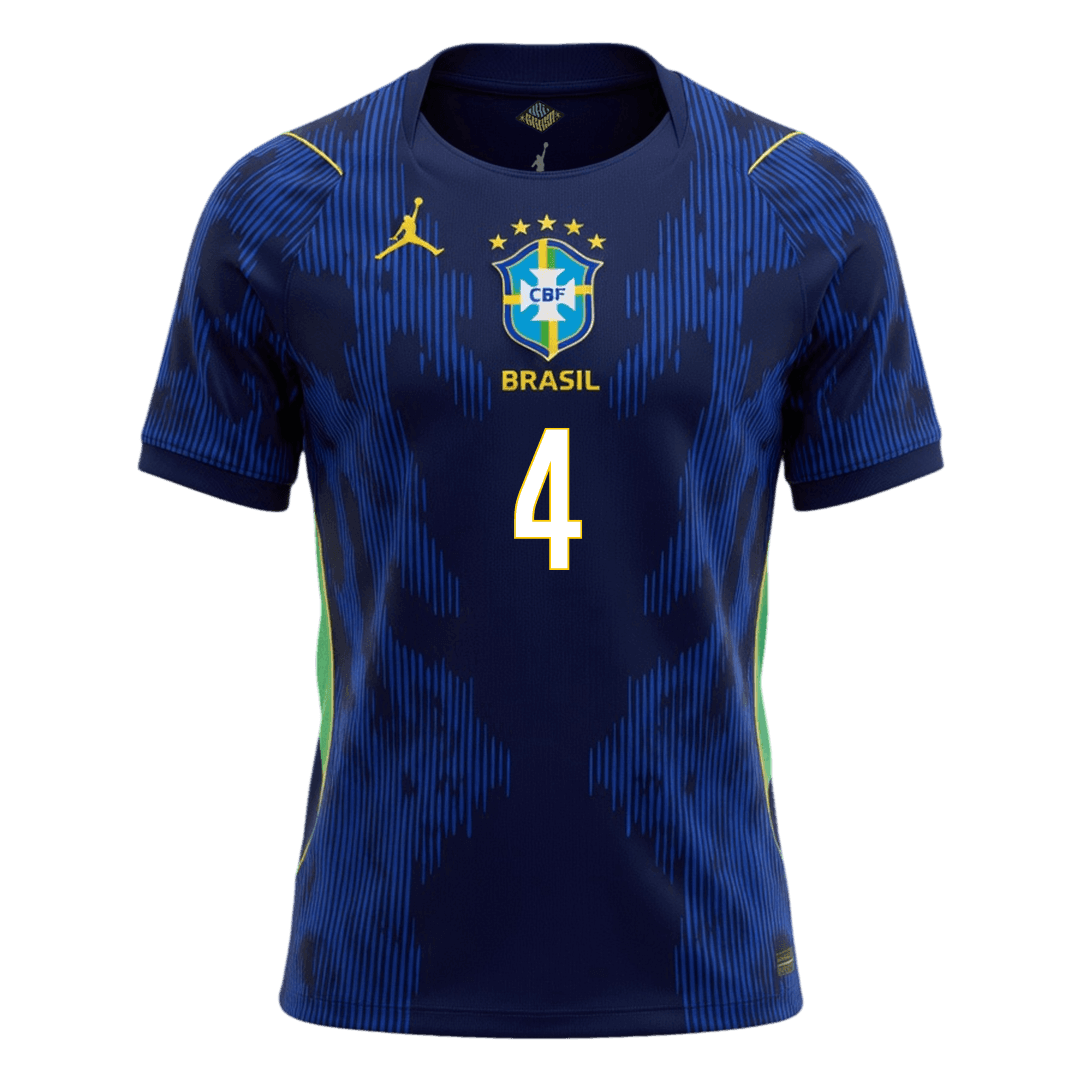 MARQUINHOS #4 Brazil Away Shirt - World Cup 2026 Navy