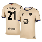 F.DE JONG #21 Barcelone Extérieur Maillot 2025/26 Jaune - UCL