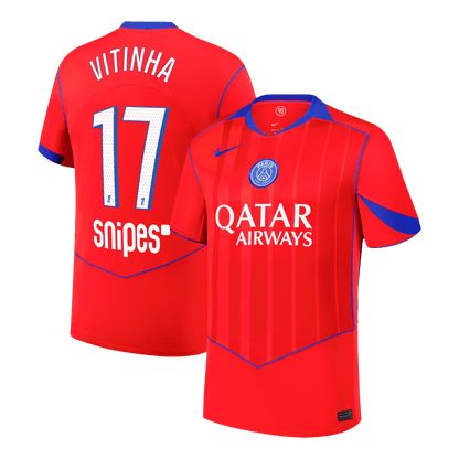 VITINHA #17 Maillot Third PSG 2025/26 Rouge