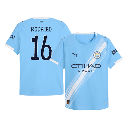 RODRIGO #16 Manchester City Domicile Maillot - Coupe du Monde 2025/26 Bleu Joueur - Club World Cup