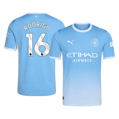 RODRIGO #16 Maillot Domicile Manchester City 2026/27 Bleu