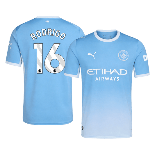 RODRIGO #16 Maillot Domicile Manchester City 2026/27 Bleu