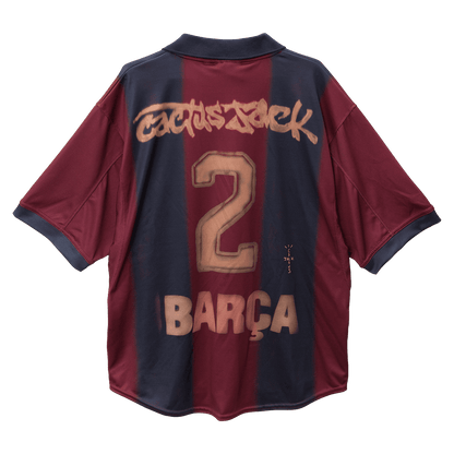 Retro Barcelona Domicile Maillot 2000/01 Rouge&Bleu