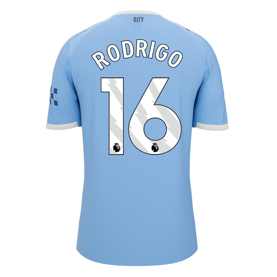 RODRIGO #16 Manchester City Domicile Maillot 2025/26 Bleu - Super