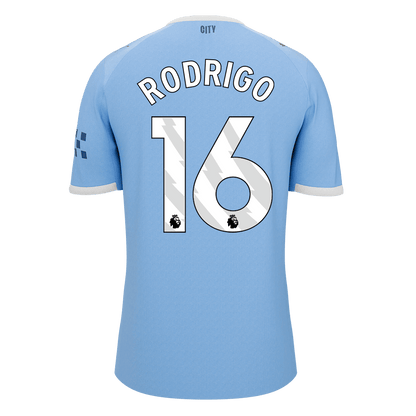 RODRIGO #16 Manchester City Domicile Maillot 2025/26 Bleu - Super