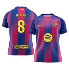 PEDRI #8 Maillot domicile du FC Barcelone 2025/26 Rouge et Bleu - Super