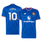 CUNHA #10 Manchester United Extérieur Maillot 2026/27 Bleu Joueur