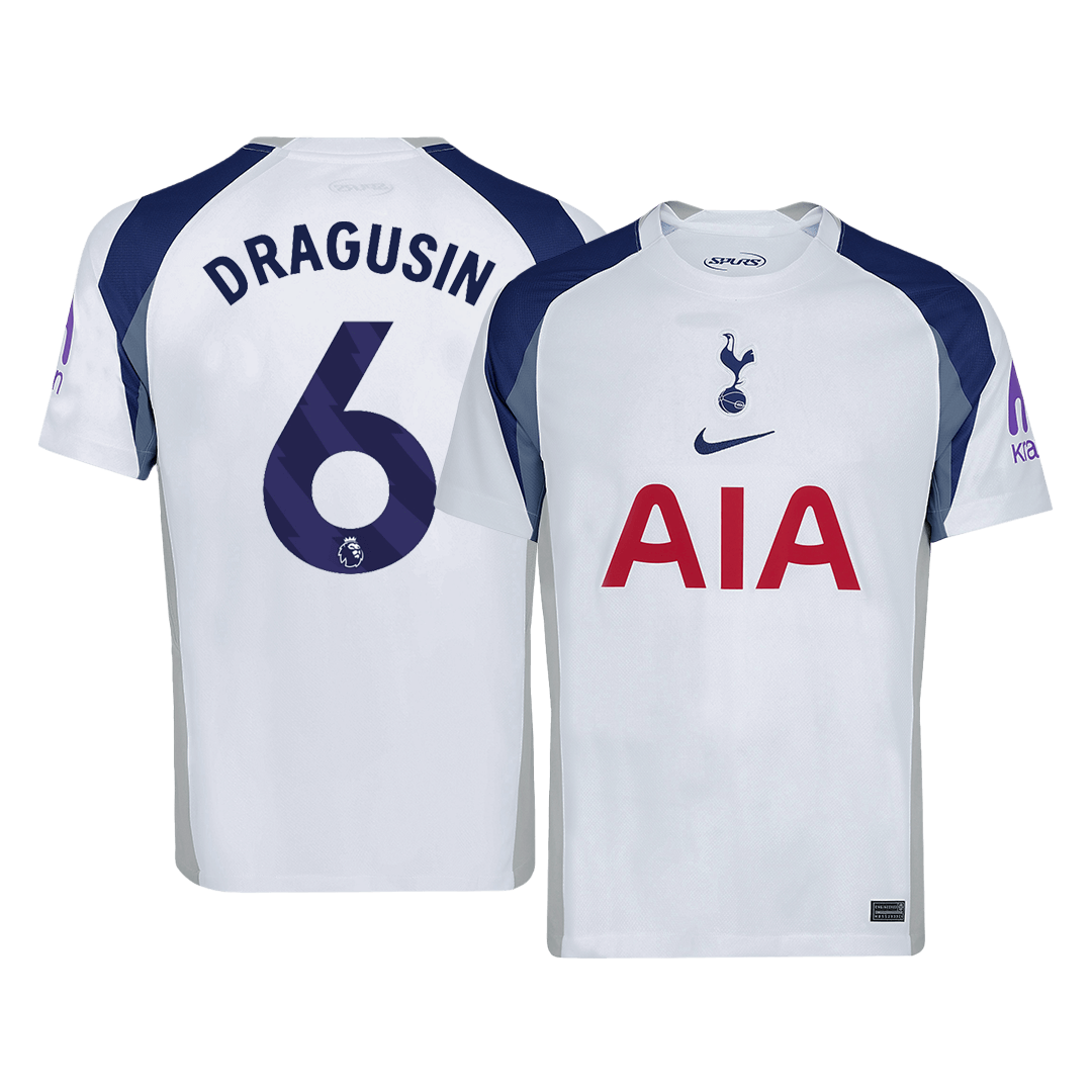 DRAGUSIN #6 Tottenham Hotspur Domicile Maillot 2025/26 Blanc