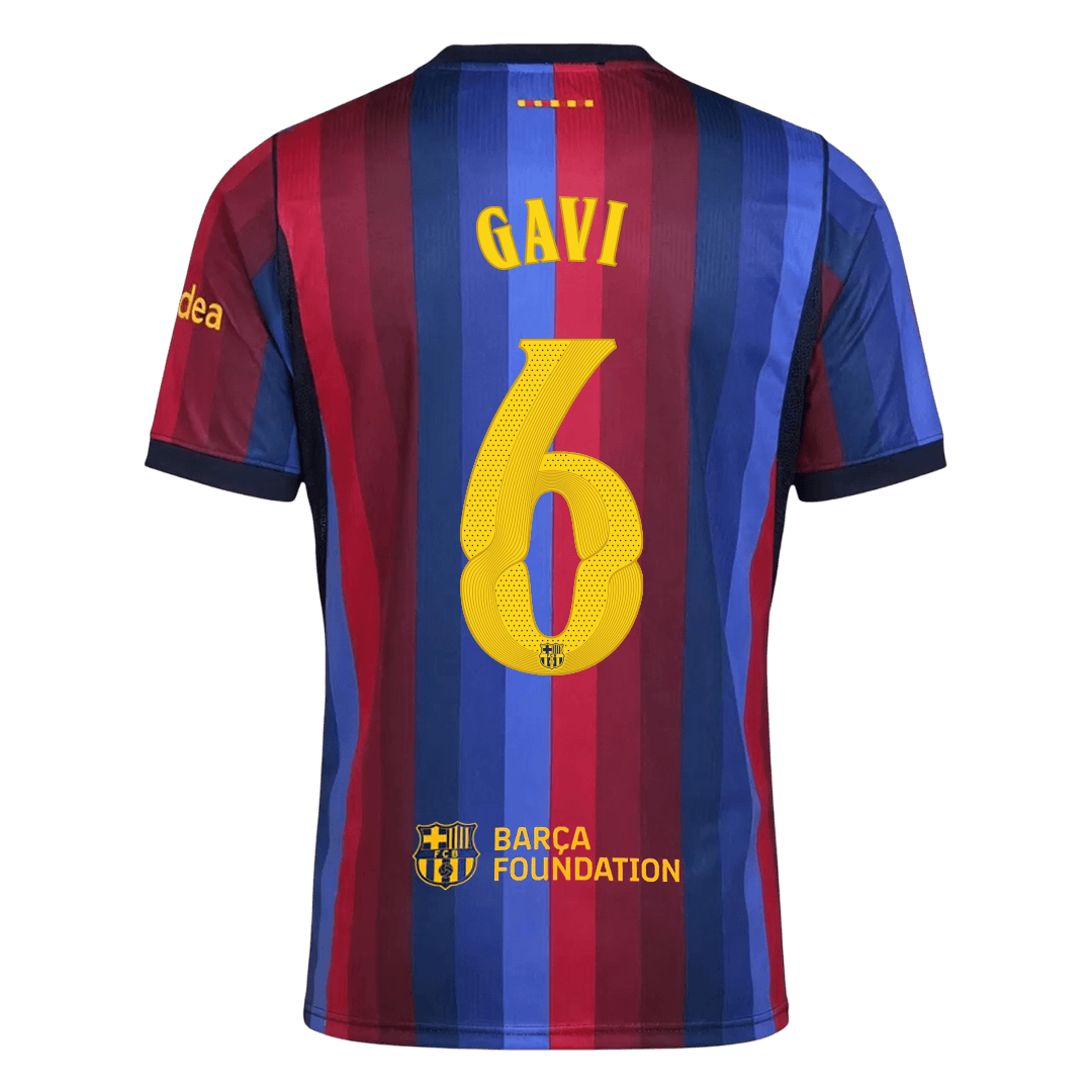 GAVI #6 Barcelona Domicile Maillot 2026/27 Blue&Garnet - UCL