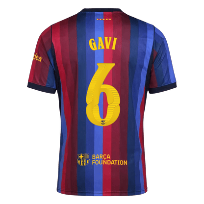 GAVI #6 Barcelona Domicile Maillot 2026/27 Blue&Garnet - UCL