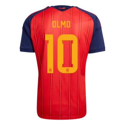 OLMO #10 Espagne Domicile Maillot - Coupe du Monde 2026 Rouge - Superbe
