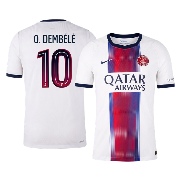 O. DEMBÉLÉ #10 PSG Extérieur Maillot 2026/27 Blanc Joueur