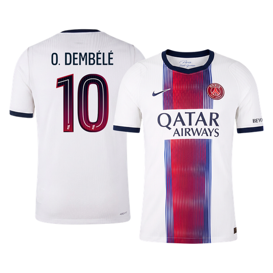 O. DEMBÉLÉ #10 PSG Extérieur Maillot 2026/27 Blanc Joueur