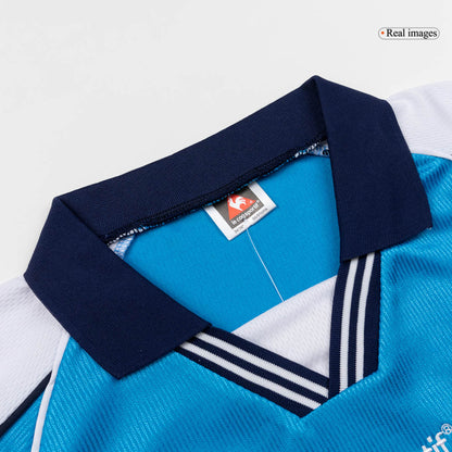 Retro Manchester City Domicile Maillot 1999/01 Bleu