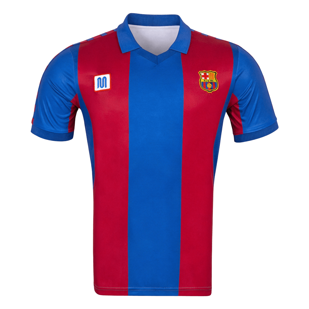 Maillot Rétro Domicile Barcelone 1980/82 Bleu&Grenat