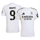 MBAPPÉ #9 Real Madrid Domicile Maillot 2025/26 Blanc - Superbe