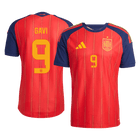 GAVI	 #9 Espagne Domicile Maillot - Coupe du Monde 2026 Rouge Joueur