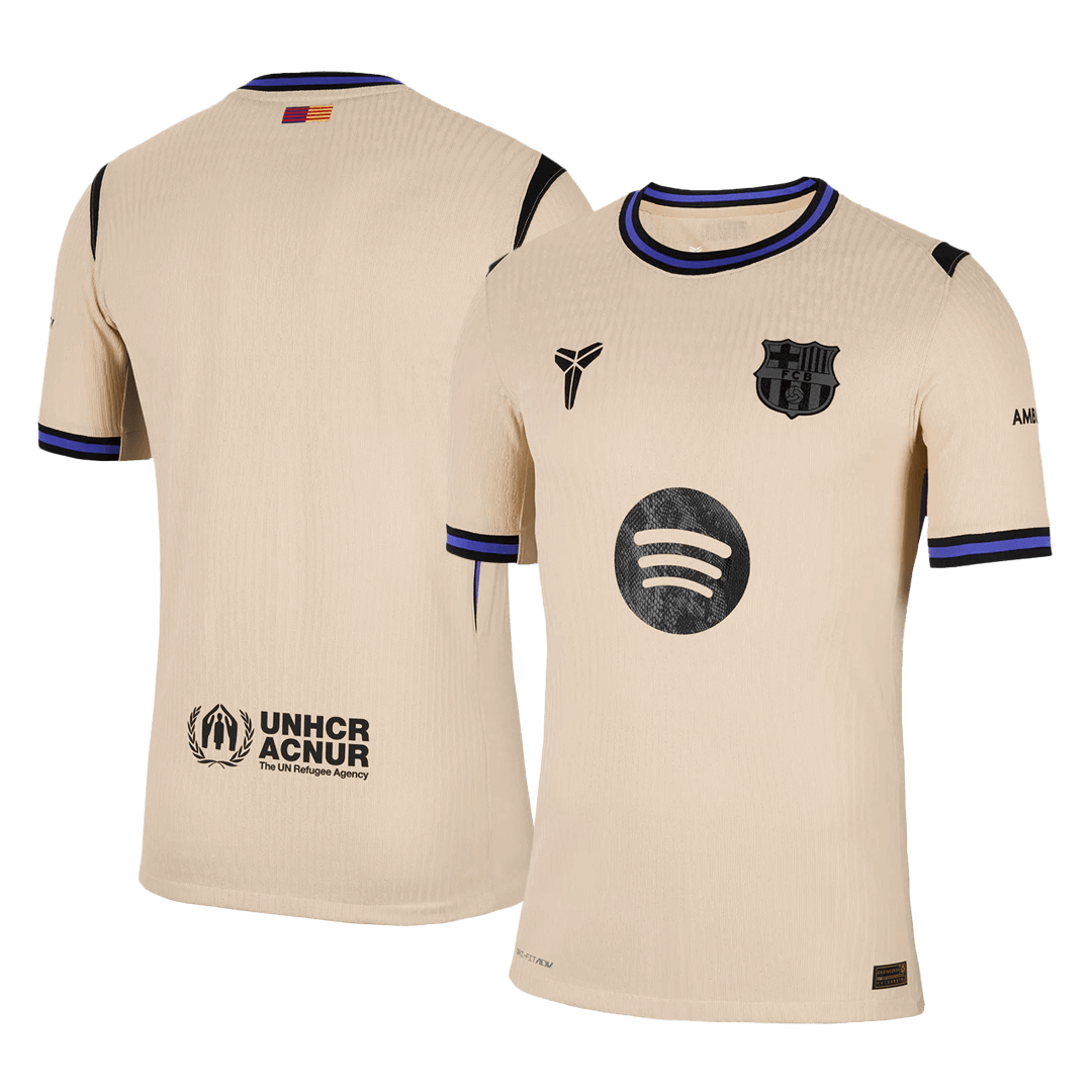 Barcelona Extérieur Maillot 2025/26 Jaune Joueur