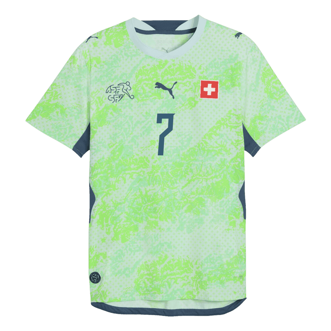 EMBOLO #7 Switzerland Away Shirt - 2026 World Cup Green