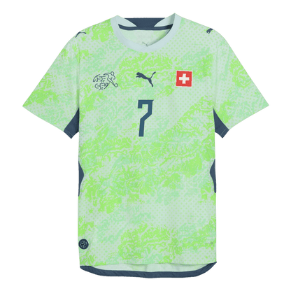EMBOLO #7 Switzerland Away Shirt - 2026 World Cup Green