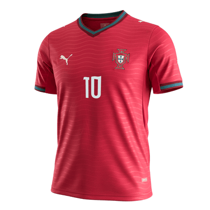 BERNARDO #10 Portugal Domicile Maillot - Coupe du Monde 2026 Rouge - Super