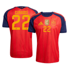 CUBARSÍ #22 Espagne Domicile Maillot - Coupe du Monde 2026 Rouge