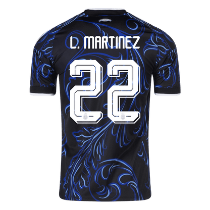 L. MARTINEZ #22 Argentina Away Shirt - World Cup 2026 Black