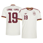 LAMINE YAMAL #19 Espagne Maillot Extérieur - Coupe du Monde 2026 Blanc