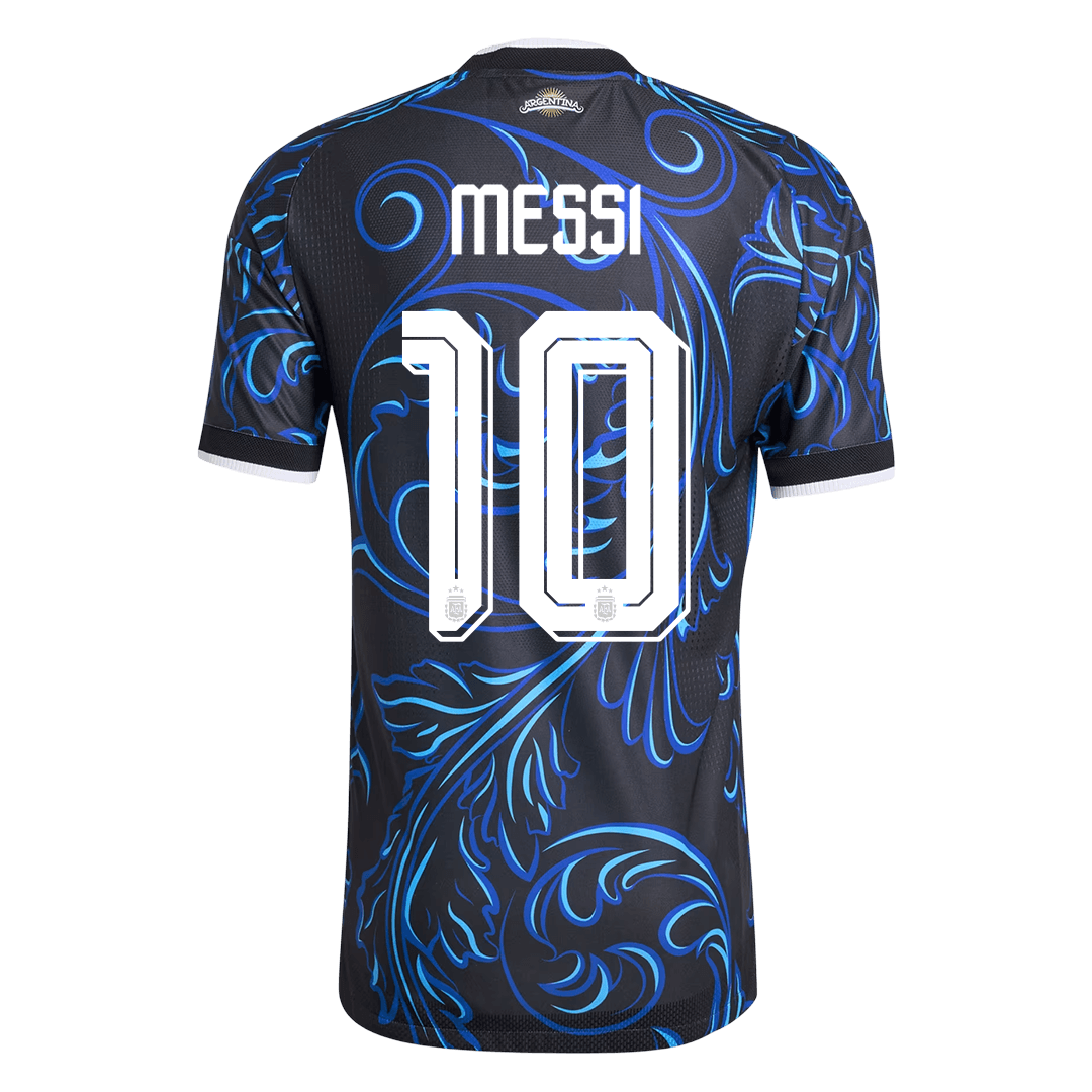 MESSI #10 Argentine Maillot Extérieur - Coupe du Monde 2026 Noir Joueur