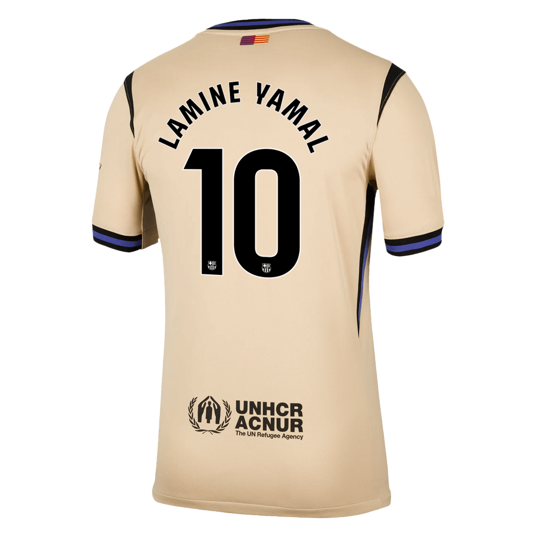LAMINE YAMAL #10 Maillot Extérieur Barcelone 2025/26 Jaune