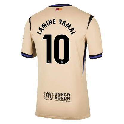 LAMINE YAMAL #10 Maillot Extérieur Barcelone 2025/26 Jaune