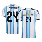 E. FERNANDEZ #24 Argentine Domicile Maillot - Coupe du Monde 2026 Blue&White - Super