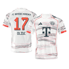 OLISE #17 Bayern Munich Maillot Extérieur 2025/26 Blanc Joueur