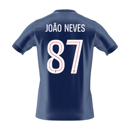 JOÃO NEVES #87 PSG Maillot Domicile 2025/26 Bleu marine - Super