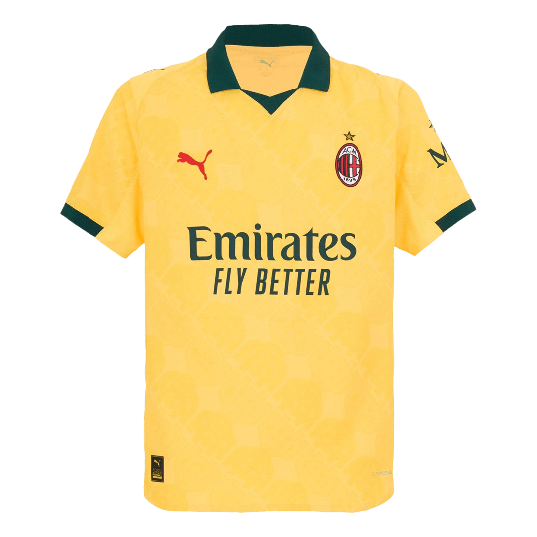 AC Milan Troisième Maillot 2025/26 Jaune Joueur