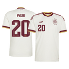 PEDRI #20 Spain Away Shirt - 2026 World Cup White
