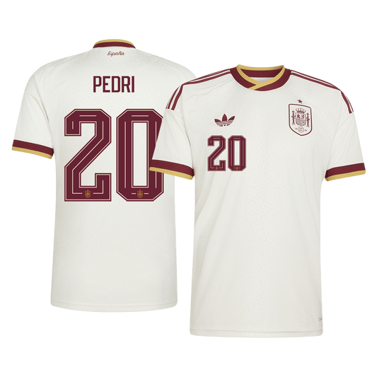 PEDRI #20 Spain Away Shirt - 2026 World Cup White