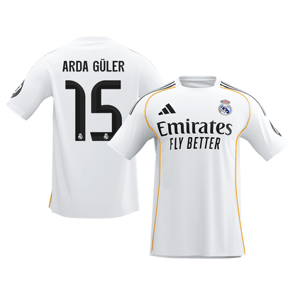 ARDA GÜLER #15 Real Madrid Maillot Domicile 2025/26 Blanc - Super