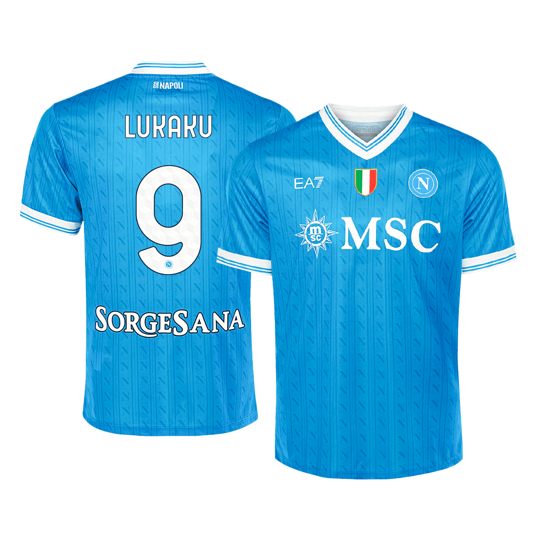 LUKAKU #9 Napoli Maillot Domicile 2025/26 Bleu