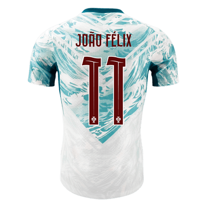 JOÃO FÉLIX #11 Portugal Extérieur Maillot - Coupe du Monde 2026 Blanc&Vert Joueur