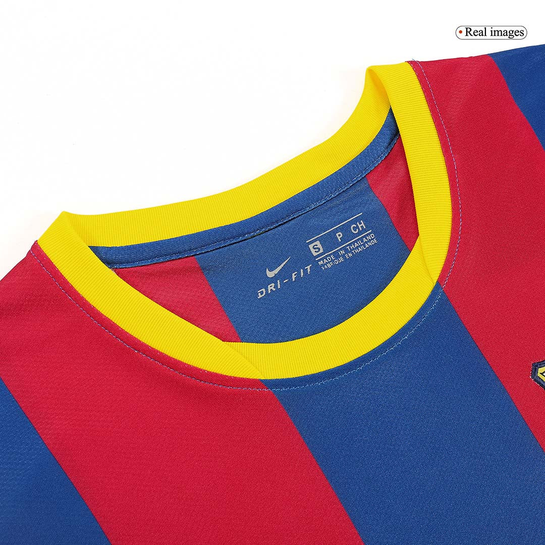 Maillot Domicile Rétro Barcelone 2010/11 Rouge&Bleu