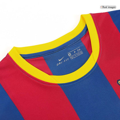 Maillot Domicile Rétro Barcelone 2010/11 Rouge&Bleu